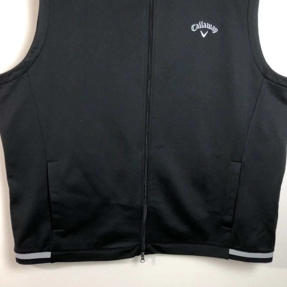 Callaway Weather Series Infinity Full Zip Sleeveless Vest Mens 3X Black Golf